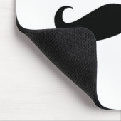 黒い口ひげおよびサングラスのユーモアのギフト マウスパッド (コーナー)