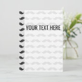 黒い口ひげスケッチパターンの発表 案内状 (スタンド正面)