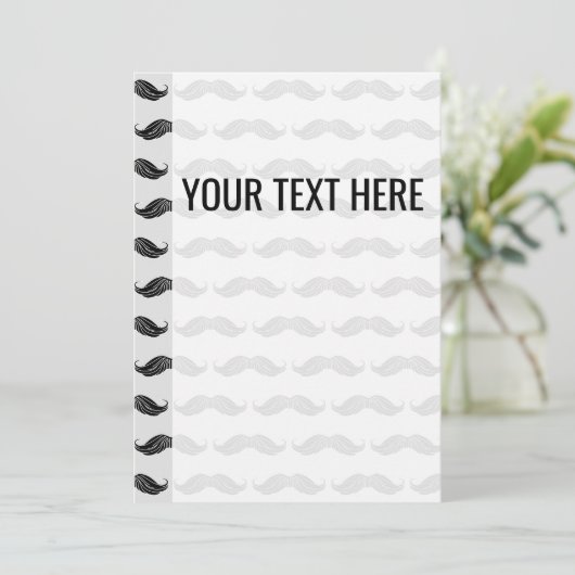 黒い口ひげスケッチパターンの発表 案内状 (スタンド正面)