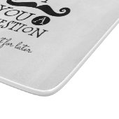 黒い口ひげユーモア カッティングボード (角)