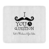 黒い口ひげユーモア カッティングボード (正面)