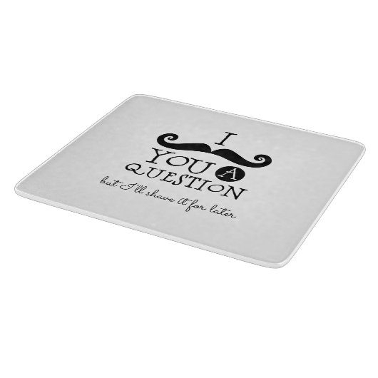 黒い口ひげユーモア カッティングボード (角)