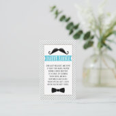 黒い口ひげ小さな男の本の要求の挿入 名刺 (スタンド正面)