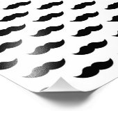 黒い口ひげ背景 フォトプリント            (角)