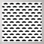 黒い口ひげ背景 ポスター (正面)