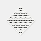 黒い口髭 スタンダードカクテルナプキン (角)