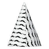 黒い口髭 パーティーハット (裏面)