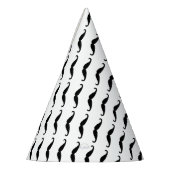 黒い口髭 パーティーハット (左)