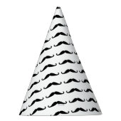 黒い口髭 パーティーハット (右)