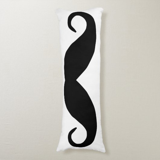 黒い口髭 ボディピロー (正面縦)