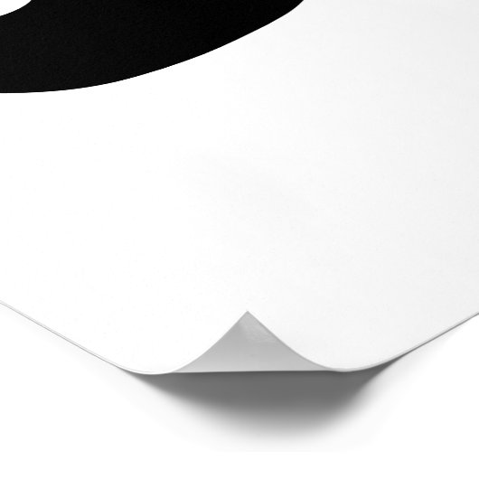 黒い口髭 ポスター (角)