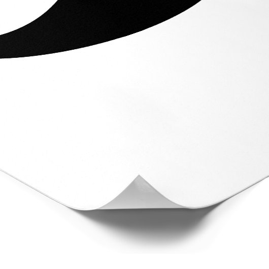 黒い口髭 ポスター (角)