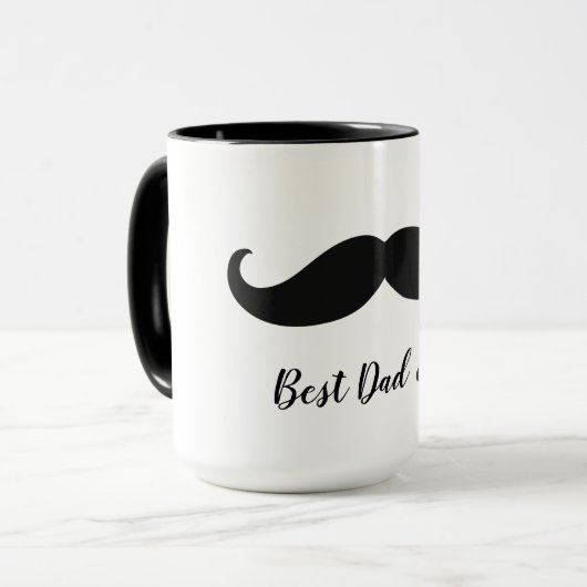 黒い口髭 マグカップ (正面左)