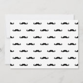 黒い口髭 |写真妊娠のお知らせ 案内状 (裏面)