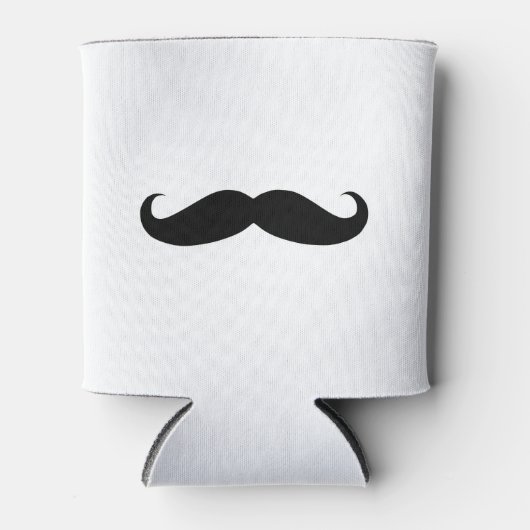 黒い口髭 缶クーラー (正面)