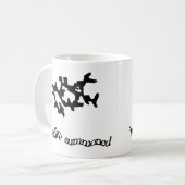 黒い召喚のWeedalua コーヒーマグカップ (正面左)