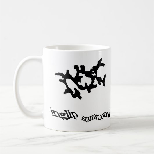 黒い召喚のWeedalua コーヒーマグカップ (左)