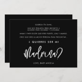 黒い名付け親にしてくれませんか？カード 招待状 (正面/裏面)