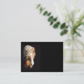 黒い名刺に対する馬 名刺 (スタンド正面)