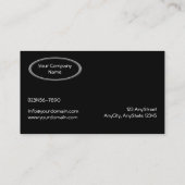 黒い名刺のクロム 名刺 (裏面)