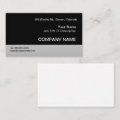 黒い名刺のテンプレート 名刺 (正面/裏面)