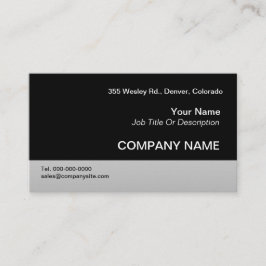 黒い名刺のテンプレート 名刺