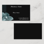 黒い名刺のブルーオーキッド 名刺 (正面/裏面)