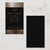 黒い名刺のプラチナ 名刺 (正面/裏面)