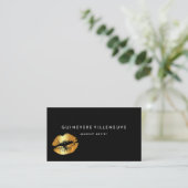 黒い名刺の金唇のキス 名刺 (スタンド正面)