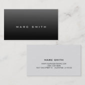 黒い名刺を鋭見ること 名刺 (正面/裏面)