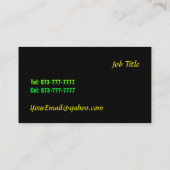 黒い名刺 名刺 (裏面)