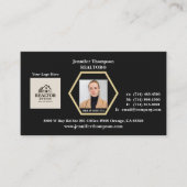 黒い名刺(金ゴールド枠) 名刺 (正面)