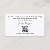 黒い名刺(金ゴールド枠) 名刺 (裏面)