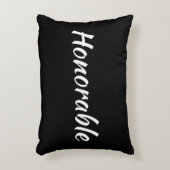 黒い名誉ある肯定アクセント アクセントクッション (正面(垂直))