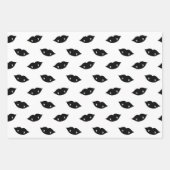 黒い吸血鬼の唇と歯が白く ラッピングペーパーシート (正面3)