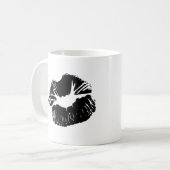 黒い唇 コーヒーマグカップ (正面左)