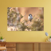 黒い喉の付いた雀 キャンバスプリント (インサイチュ (リビング))