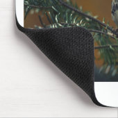 黒い喉を張ったウグイス マウスパッド (コーナー)