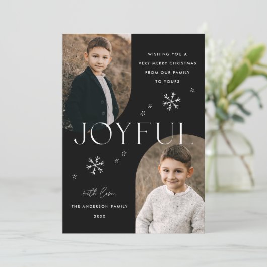 黒い喜びのスノーフレークのアーチフレーム2写真 シーズンカード (スタンド正面)