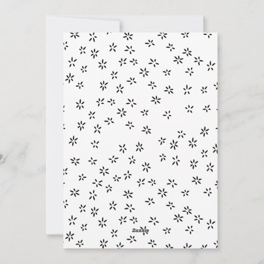 黒い喜びのスノーフレークのアーチフレーム2写真 シーズンカード (裏面)