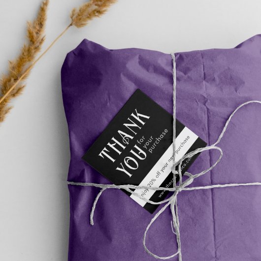 黒い四角の割引カード ロイヤリティカード