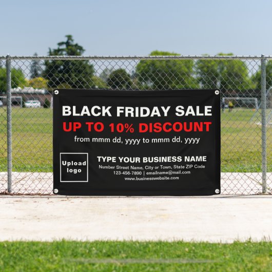 黒い四角形のバナーの黒い金曜日販売 横断幕 (インサイチュ)