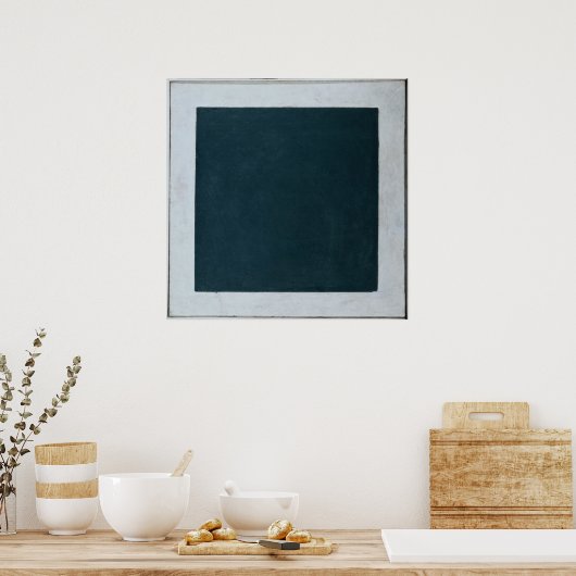 黒い四角 ポスター (キッチン)