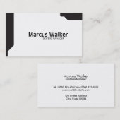 黒い図形 名刺 (正面/裏面)