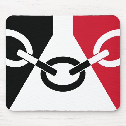 黒い国旗 マウスパッド (正面)