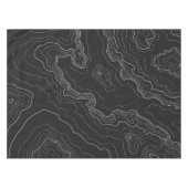 黒い地形 テーブルクロス (正面(横))