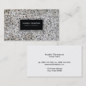 黒い境界のトリム/石 名刺 (正面/裏面)