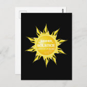 黒い夏の至年間で最も長い日 ポストカード (正面/裏面)