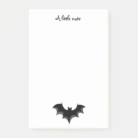 黒い夜こうもり ポストイット (正面)