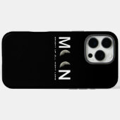 黒い夜月 Case-Mate iPhoneケース (裏面 (横))